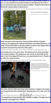 Free Shipping Mini Excavator Garden Gasoline USA Inventory 13.5HP Crawler Digger