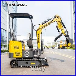Free Shipping Mini Excavator With Chassis Extension And Boom Swing 13.5HP