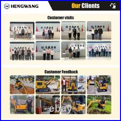 Free Shipping Mini Excavator With Chassis Extension And Boom Swing 13.5HP