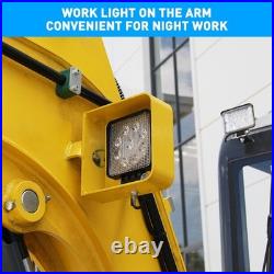 Free Shipping Mini Excavator With Cockpit USA Stock KUBOTA Diesel Garden EPA