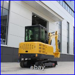 Free Shipping Mini Excavator With Cockpit USA Stock KUBOTA Diesel Garden EPA