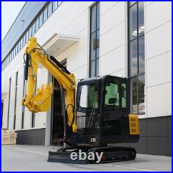 Free Shipping Mini Excavator With Cockpit USA Stock KUBOTA Diesel Garden EPA