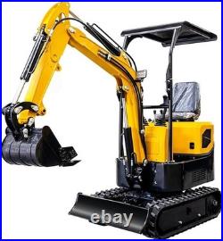 Free Unloading/Ship 1Ton 1.4Ton Mini Excavator 13.5HP Gas Engine Tracked Digger