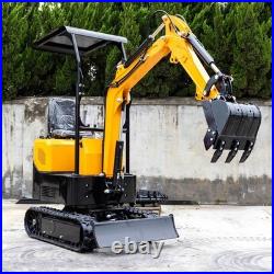 Free Unloading/Ship 1Ton 1.4Ton Mini Excavator 13.5HP Gas Engine Tracked Digger
