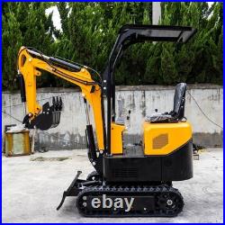 Free Unloading/Ship 1Ton 1.4Ton Mini Excavator 13.5HP Gas Engine Tracked Digger