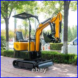 Free Unloading/Ship 1Ton 1.4Ton Mini Excavator 13.5HP Gas Engine Tracked Digger