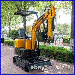 Free Unloading/Ship 1Ton 1.4Ton Mini Excavator 13.5HP Gas Engine Tracked Digger