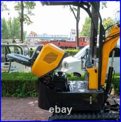 Free Unloading/Ship 1Ton 1.4Ton Mini Excavator 13.5HP Gas Engine Tracked Digger