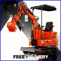 Free delivery. 2025 new model. Track-type mini excavator. Biltong gasoline engine