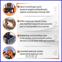 Free delivery. 2025 new model. Track-type mini excavator. Biltong gasoline engine