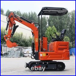 Free delivery. 2025 new model. Track-type mini excavator. Biltong gasoline engine