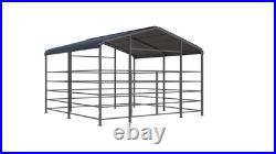 Free ship 13x13ft Galvanized Metal Livestock Shelter Heavy-Duty Cattle Shed US