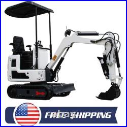 Free ship Mini Excavator 1Ton Mini Digger 13.5hp Gas Tracked Crawler B&S Engine