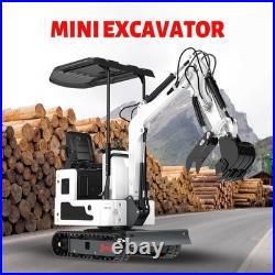 Free ship Mini Excavator 1Ton Mini Digger 13.5hp Gas Tracked Crawler B&S Engine