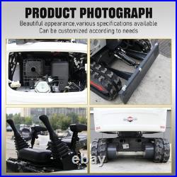 Free shipping 1.2 Ton Mini Excavator 13.5HP Gasoline Powered Compact Digger EPA