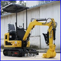 Free shipping 2024 Mini Excavator Hydraulic Thumb B&S EPA Engine USA Stock