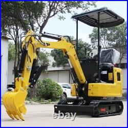 Free shipping 2024 Mini Excavator Hydraulic Thumb B&S EPA Engine USA Stock