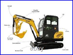 Free shipping New Brand Mini Excavator 2 Ton Farm Small Digger EPA Engine Cab