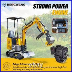 Free shipping from US Mini Excavator Crawler 1 Ton Excavator 13.5 HP B&S EPA Free shipping from US Mini Excavator Crawler 1 Ton Excavator 13.5 HP B&S EPA