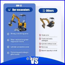 Free shipping from US Mini Excavator Crawler 1 Ton Excavator 13.5 HP B&S EPA Free shipping from US Mini Excavator Crawler 1 Ton Excavator 13.5 HP B&S EPA