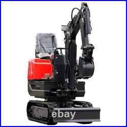 Free unload/ship 0.6T Mini Excavator Digger 9.3hp EPA Gas Engine withthumb clamp