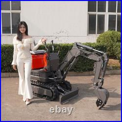 Free unload/ship 0.6T Mini Excavator Digger 9.3hp EPA Gas Engine withthumb clamp