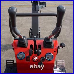 Free unload/ship 0.6T Mini Excavator Digger 9.3hp EPA Gas Engine withthumb clamp