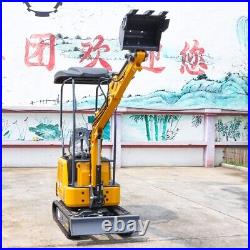 Freeshipping 1ton CE China small hydraulic digger mini excavator cheap price