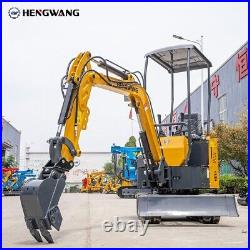 HENGWANG Mini Excavator HW15C B&S EPA Chassis Extension And Boom Side Swing