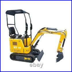 HT10 Mini Digger Machine Mini Excavators 1 Ton For Sale