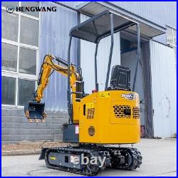 Hengwang mini excavator Crawler 1 ton excavator EPA engine Factory direct sales