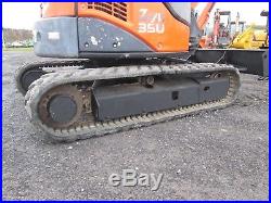 Hitachi ZX35UNA-Z Used Mini Excavator Tractor Dozer Rubber Tracks Diesel