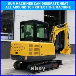 Hydraulic 25HP 3.5Ton Mini Excavator USA Inventory Gasoline Kubota EPA Crawler