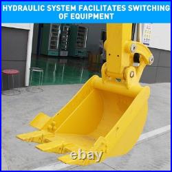 Hydraulic 25HP 3.5Ton Mini Excavator USA Inventory Gasoline Kubota EPA Crawler