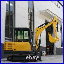 Hydraulic 25HP 3.5Ton Mini Excavator USA Inventory Gasoline Kubota EPA Crawler