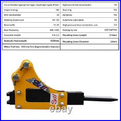 Hydraulic Breaker Hammer Attachment for Mini Excavator Breaker Hammer USA Stock