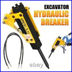 Hydraulic Breaker Hammer For 1-1.5Ton Mini Excavator Attachment USA Stock