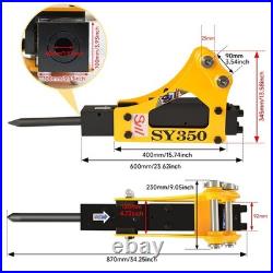 Hydraulic Breaker Hammer For 1-1.5Ton Mini Excavator Attachment USA Stock