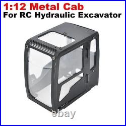 Hydraulic Excavator Cab Metal 1/12 DIY RC Model Parts Assembled Class Car Shell