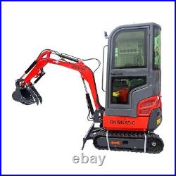 Hydraulic Mini Excavator Digger Kubota Diesel Engine with Air Conditioner&Cab