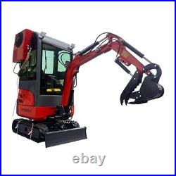 Hydraulic Mini Excavator Digger Kubota Diesel Engine with Air Conditioner&Cab