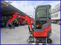 Hydraulic Mini Excavator Digger Kubota Diesel Engine with Air Conditioner&Cab