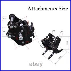 Hydraulic Mini Excavator + Quick Hitch + Grabber Digger B&S EPA Gasoline Engine