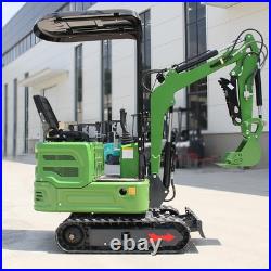 Hydraulic Mini Excavator + Quick Hitch + Grabber Digger B&S EPA Gasoline Engine