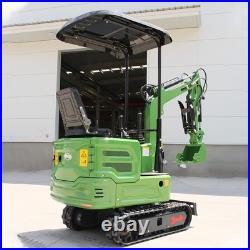 Hydraulic Mini Excavator + Quick Hitch + Grabber Digger B&S EPA Gasoline Engine