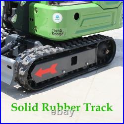 Hydraulic Mini Excavator + Quick Hitch + Grabber Digger B&S EPA Gasoline Engine