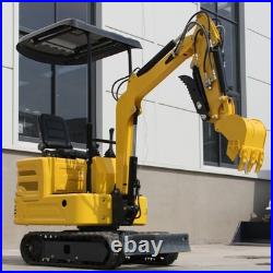 Hydraulic Thumb 2000lb Mini Excavator With Bucket Farm Crawler Gasoline EPA