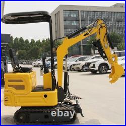 Hydraulic Thumb 2000lb Mini Excavator With Bucket Farm Crawler Gasoline EPA