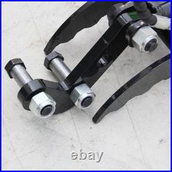 Hydraulic Thumb Bracket, L-Shaped 3-Hole Mounting Plate for Mini Excavators