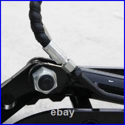 Hydraulic Thumb Bracket, L-Shaped 3-Hole Mounting Plate for Mini Excavators